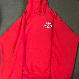 Men’s red “packers orchard” sweater
